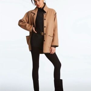 Elliott Lauren Camel Jacket With Embroidery